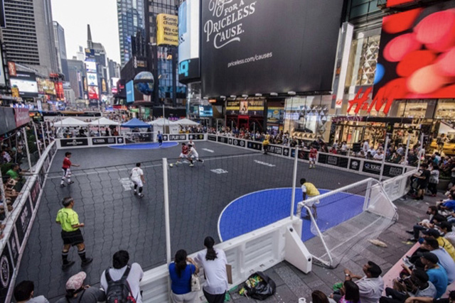 Street Soccer Cup Series takes over Times Square NYC